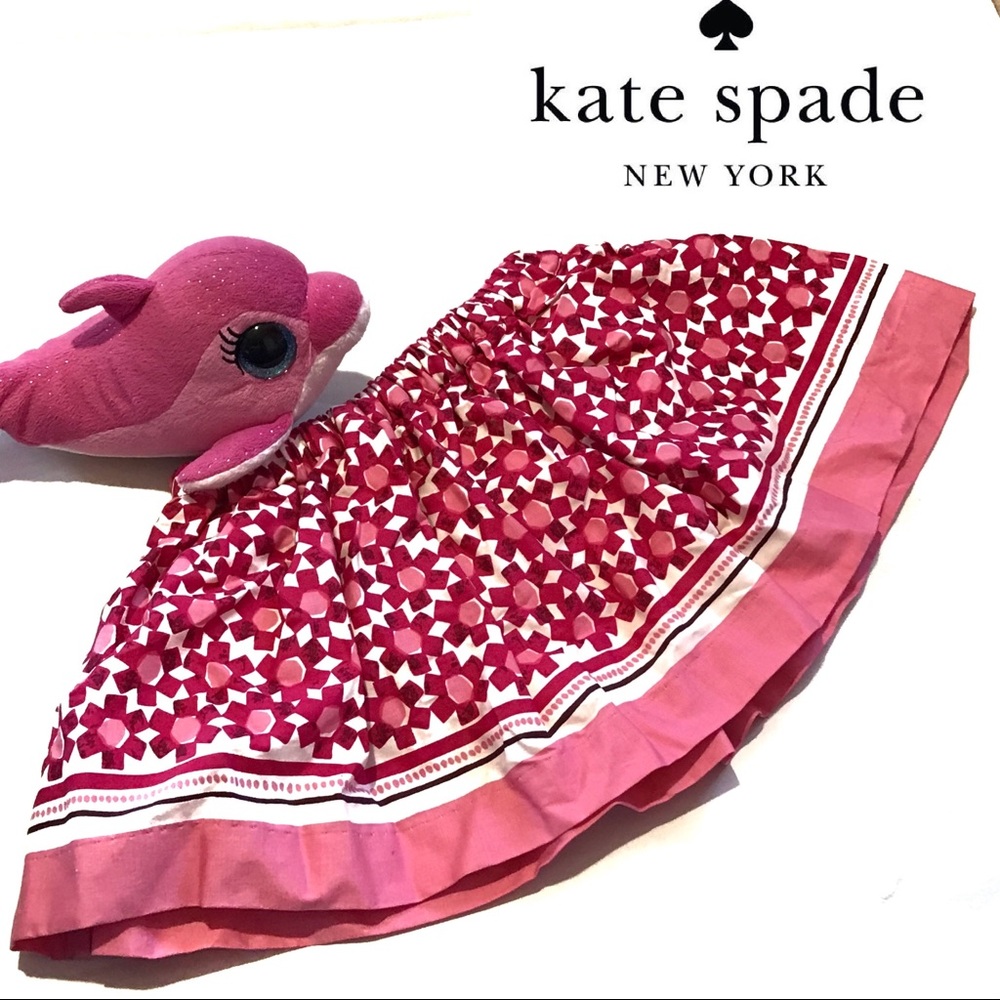Kate Spade ♠️Girls Skater Skirt 18M Pink White Red